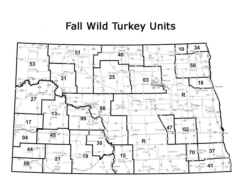 Fall Turkey Map